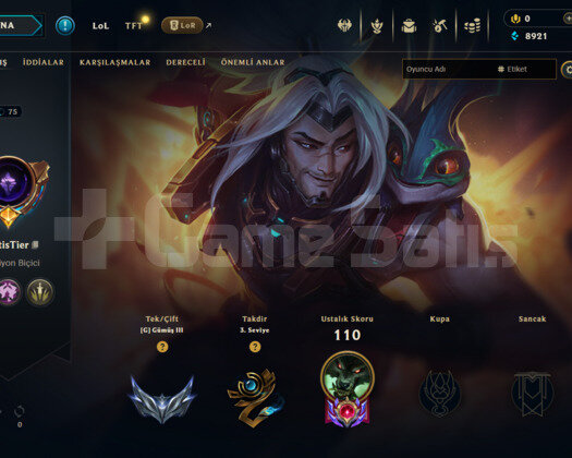 LOL TR 75 LVL HANDMADE HESAP