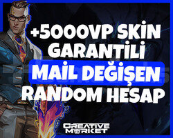 VALORANT | +5000VP SKİN GARANTİ | MAİL DEĞİŞEN