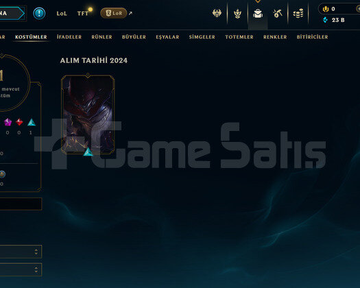 EUW Unranked | 1 Kostüm - 24K Mö | LoL Hesap