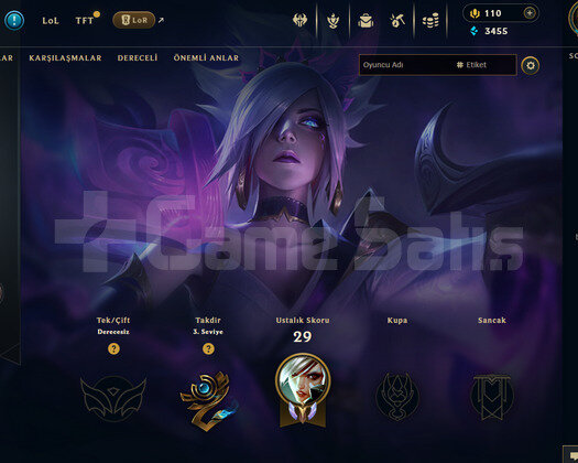 TR Unranked | 6 Kostüm - 25 Hero | LoL Hesap
