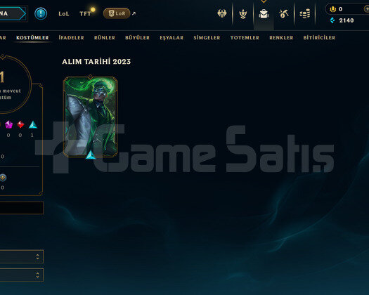 TR Unranked | 1 Kostüm - 32 Hero | LoL Hesap