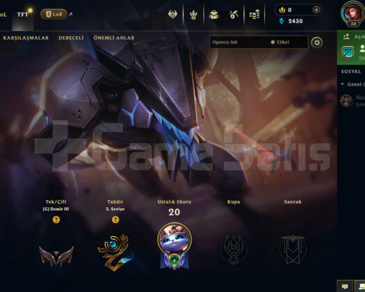 EUW DEMİR 3 S11 HESABI