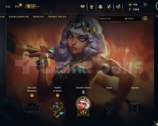 TR Unranked | 25 Hero - 3 İade Hakkı | LoL Hesap