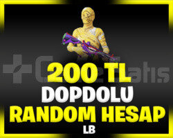 |DOPDOLU| 200 TL PUBG RANDOM HESAP ULTRAVİP++
