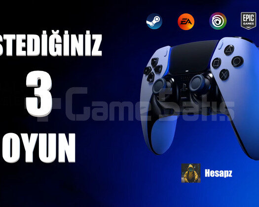 İstediğiniz 3 Oyun + Garanti
