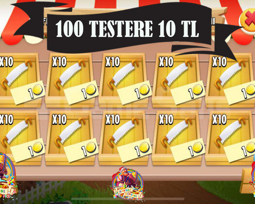 100 Adet Testere 10 TL
