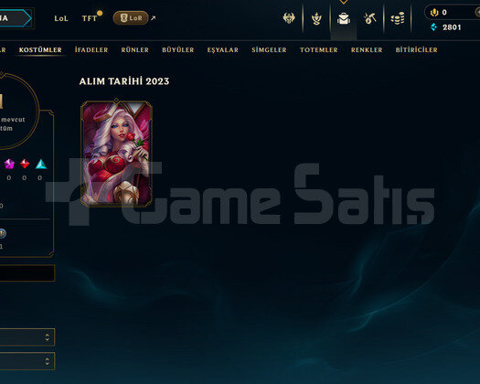 TR Unranked | 1 Kostüm - 27 Hero | LoL Hesap