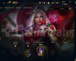 TR Unranked | 1 Kostüm - 27 Hero | LoL Hesap