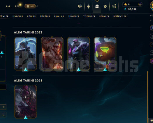 LOL EUW GÜMÜŞ 10 SKİN 94 LVL HESAP