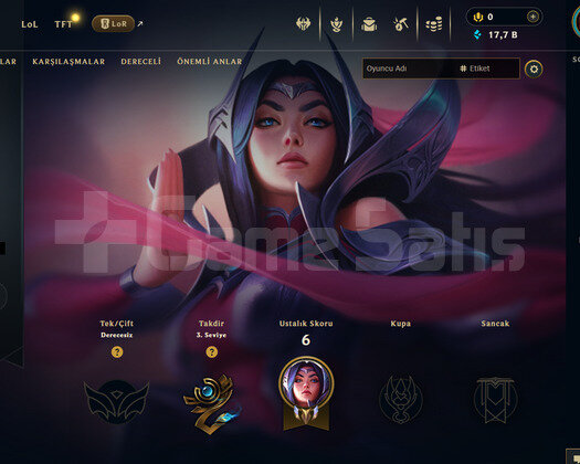 EUW Unranked | 20 Hero - 17K Mö | LoL Hesap