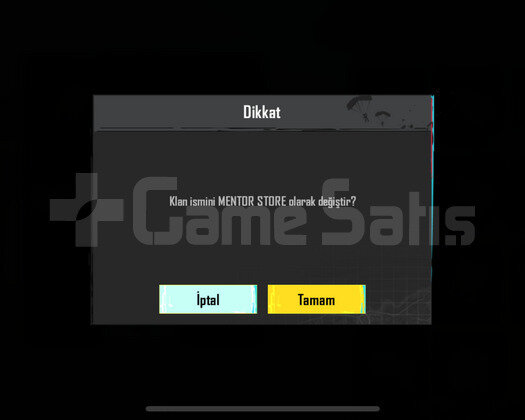 10 SV KLAN İSİM DEĞİŞME AÇIK ANLIK TESLİM