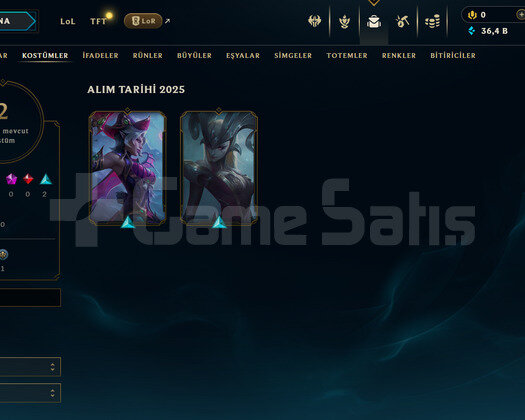 EUW Esnek Plat 3 | 2 Kostüm - 36K Mö | LoL Hesap