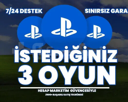 İSTEDİĞİNİZ 3 PSN OYUNU + GARANT