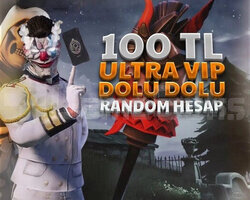 100 TL MÜKEMMEL DOLU+++ PUBG MOBILE RANDOM