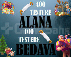 400 Testere Alana 100 Testere Bedava
