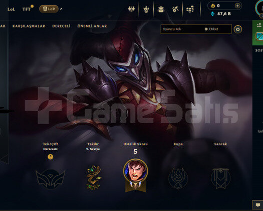 TR 47K MÖ 4 KOSTÜM UNRANKED HAZIR 10/10 HESAP