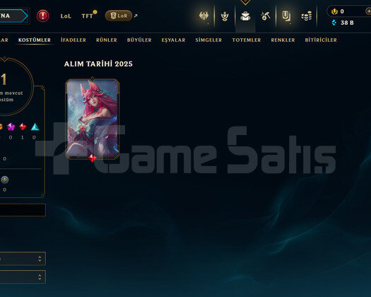 TR Unranked | 1 Kostüm - 38K Mö | LoL Hesap