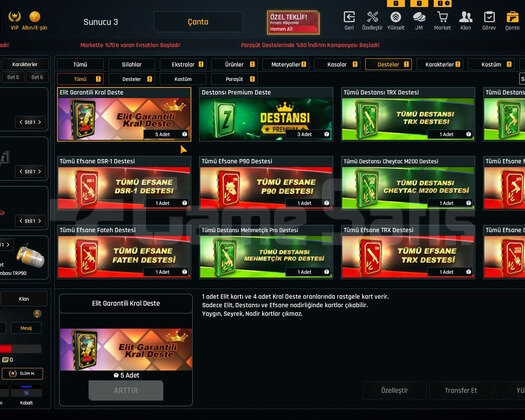 48 Level 126K Materyalli + Bol Desteli Hesap