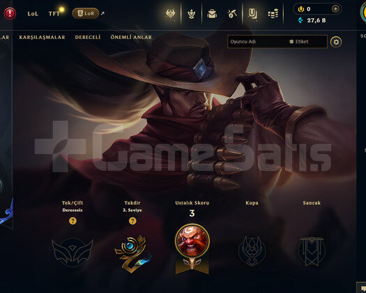 EUW Unranked | 1 Kostüm - 27K Mö | LoL Hesap
