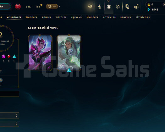 EUW Unranked | 2 Kostüm - 25 Hero | LoL Hesap