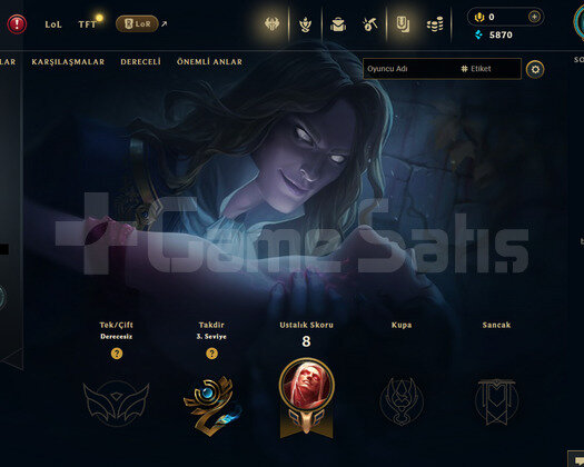 EUW Unranked | 1 Kostüm - 21 Hero | LoL Hesap
