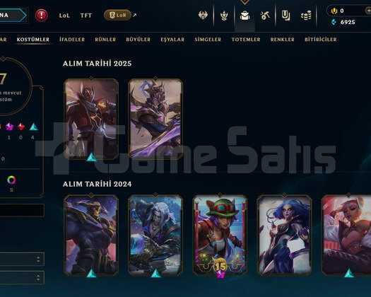 TR Plat 4 | 6 Kostüm - 46 Hero | LoL Hesap
