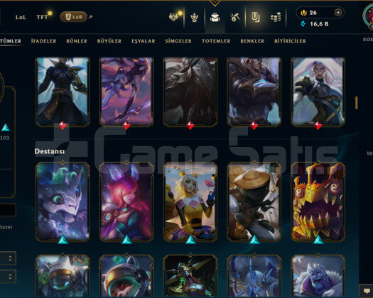 TR/567 LEVEL / 197 SKİN / FUL HERO +MAİL +TELEFON