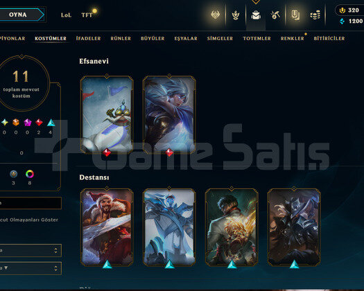 GEÇEN SEZON PLAT / DERECELİ HAZIR / 320 RP