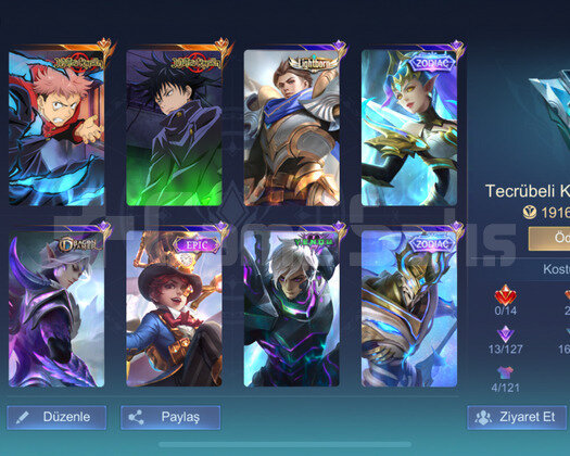 JUSUTSU JULİAN YİN  VE DAHA FAZLASI SMURFLUK HESAP