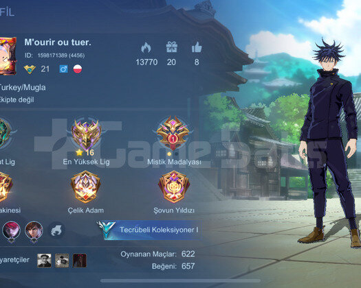 JUSUTSU JULİAN YİN  VE DAHA FAZLASI SMURFLUK HESAP