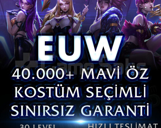 EUW 40K MAVİ ÖZ KOSTÜM SEÇİMLİ BAN YEMEZ