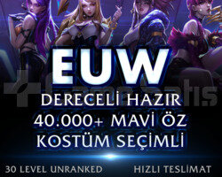 EUW 40K MAVİ ÖZ DERECELİ HAZIR KOSTÜM SEÇİMLİ