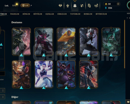 EUW 18 SKİN BRONZ HESAP - LOL
