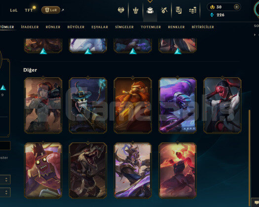 EUW 18 SKİN BRONZ HESAP - LOL