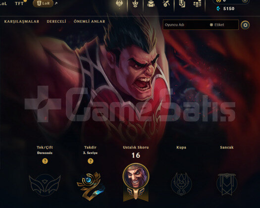 GEÇEN SEZON ZÜMRÜT / DERECELİ HAZIR / EUW