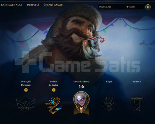 GEÇEN SEZON PLAT / DERECELİ HAZIR / EUW