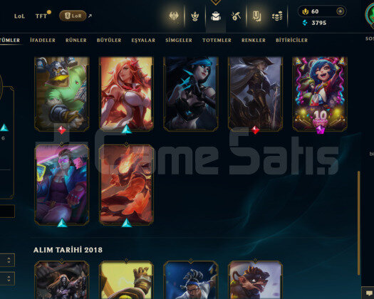EUW 14 SKİN 27 LVL HANDMADE HESAP - LOL