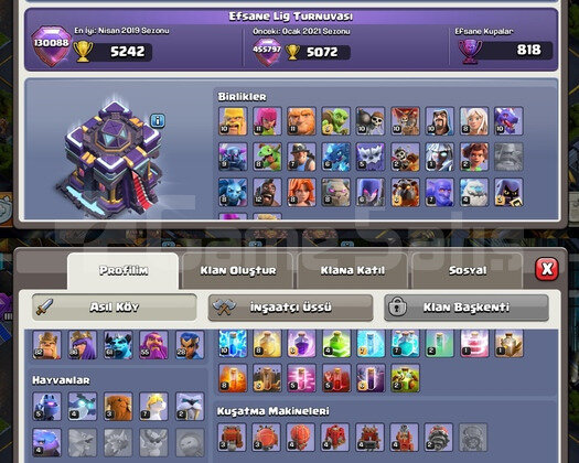 TH 15 NEREDEYSE MAX+SAGLAM HEROLU EFSANE HESAP