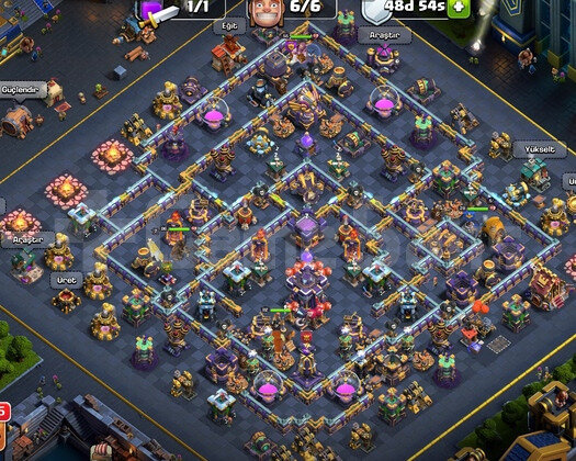 TH 15 NEREDEYSE MAX+SAGLAM HEROLU EFSANE HESAP