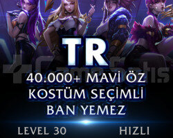 TR 40K MAVİ ÖZ  KOSTÜM SEÇİMLİ BAN YEMEZ