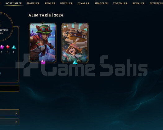 TR Geçen Sezon Silver | 2 Kostüm - 30 Hero | LoL