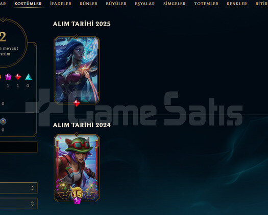 TR Geçen Sezon Gold | 2 Kostüm - 28 Hero | LoL