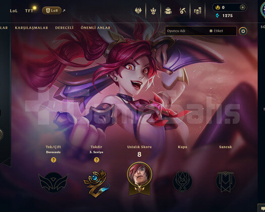 EUW Unranked | 1 Kostüm - 27 Hero | LoL Hesap