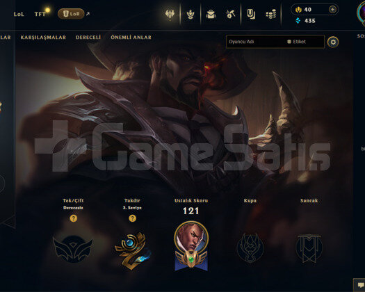 TR 10 SKİN UNRANKED HESAP - LOL