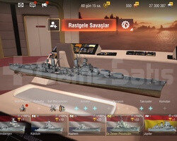 World Of Warships Blitz satılık hesap