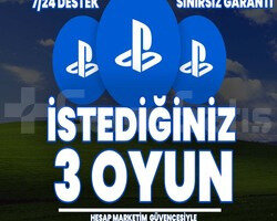 İSTEDİĞİNİZ 3 PSN OYUNU + GARANTi