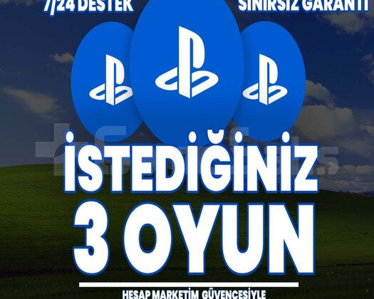 İSTEDİĞİNİZ 3 PSN OYUNU + GARANTi