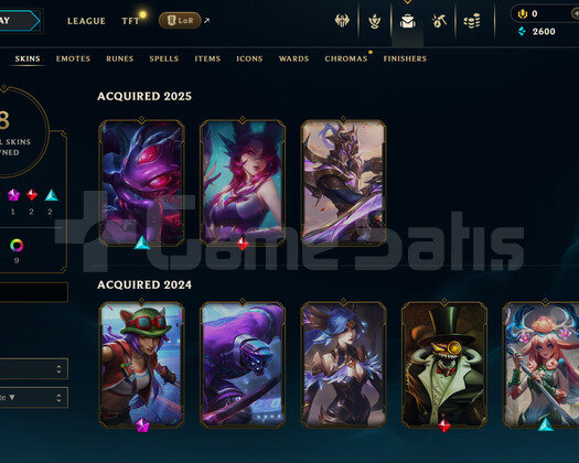 TR Geçen Sezon Plat | 8 Kostüm - 45 Hero | LoL Hes
