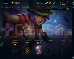 TR Geçen Sezon Plat | 8 Kostüm - 45 Hero | LoL Hes
