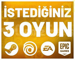 İstediğiniz 3 Oyun +Garanti